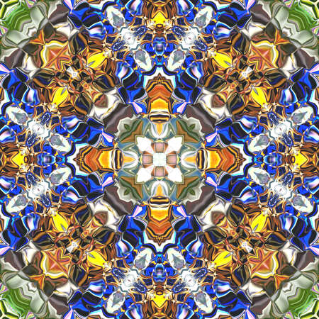 multicolored ornamental pattern