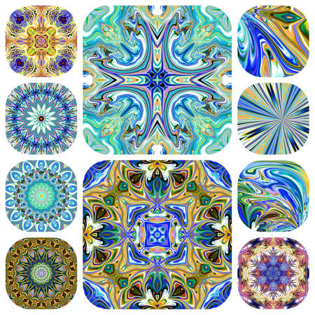 multicolored ornamental pattern