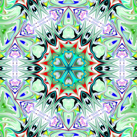 multicolored ornamental pattern