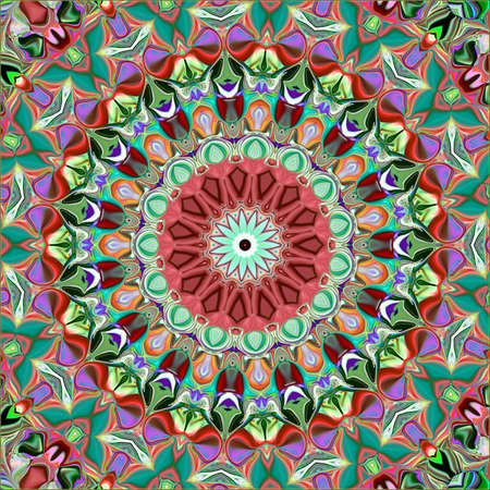 multicolored ornamental patternの写真素材