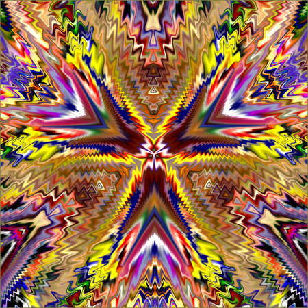 multicolored ornamental patternの写真素材