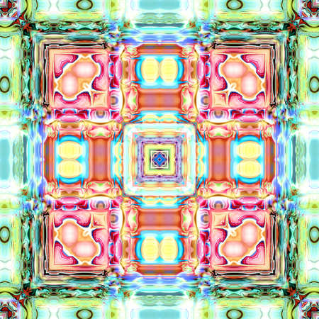 multicolored ornamental patternの写真素材