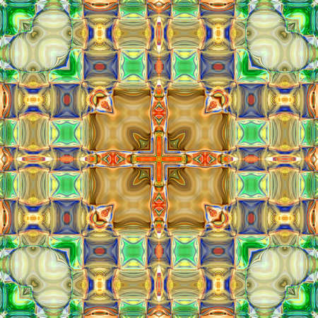 multicolored ornamental pattern