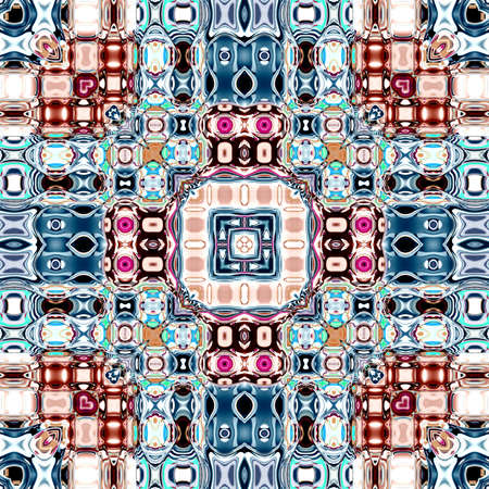 multicolored ornamental pattern
