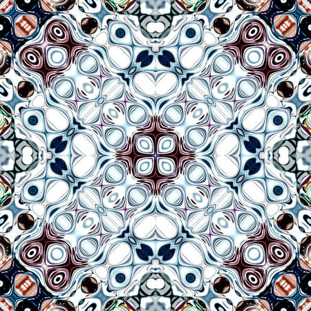 multicolored ornamental patternの写真素材