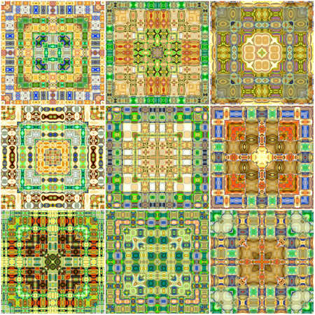 multicolored ornamental pattern