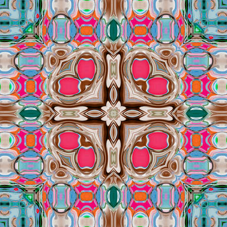 multicolored ornamental pattern