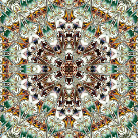 multicolored ornamental patternの写真素材