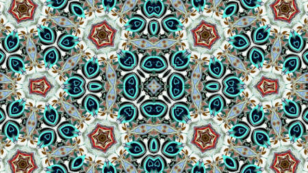 multicolored ornamental patternの写真素材