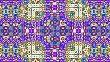 multicolored ornamental pattern