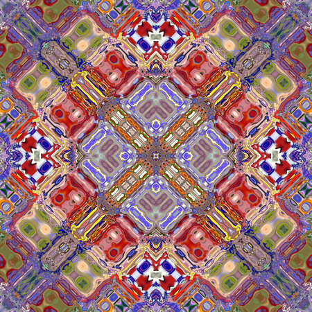 multicolored ornamental pattern