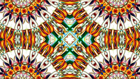 multicolored ornamental pattern