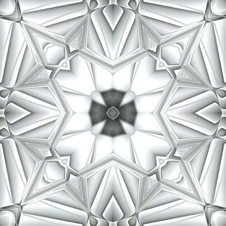 black and white pattern ornamentの写真素材