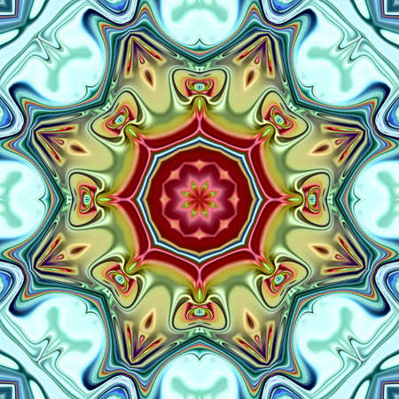 mixed color unique pattern ornament