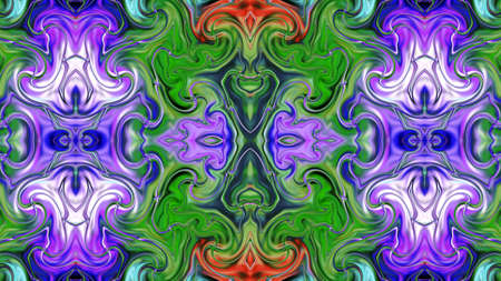 mixed color unique pattern ornament