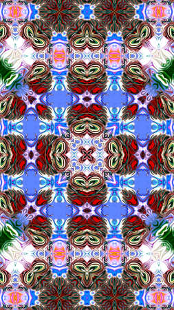 Colored mandala, Oriental round pattern, Mystical motif, Abstract exotic background. Fantastic...
