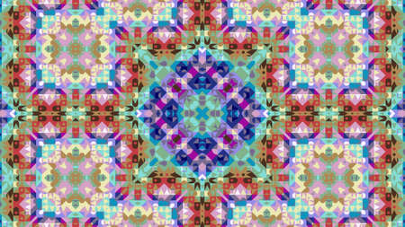 Colored mandala, Oriental round pattern, Mystical motif, Abstract exotic background. Fantastic fractal design, Psychedelic digital art, shining geometric texture.の写真素材