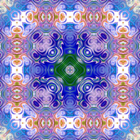 Colored mandala, Oriental round pattern, Mystical motif, Abstract exotic background. Fantastic...