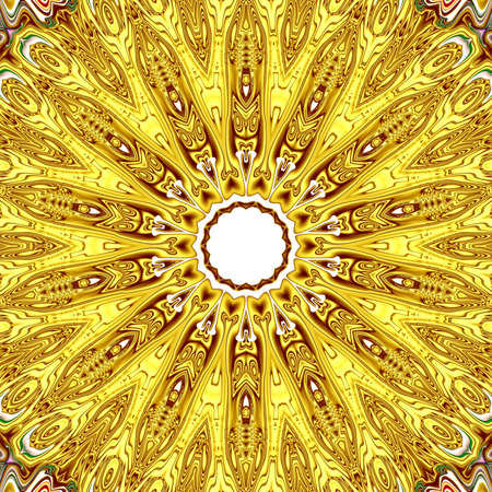 Unique mandala, Oriental round pattern, Mystical motif, Abstract exotic background. Fantastic...