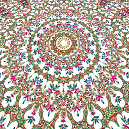 Unique mandala, Oriental round pattern, Mystical motif, Abstract exotic background. Fantastic...