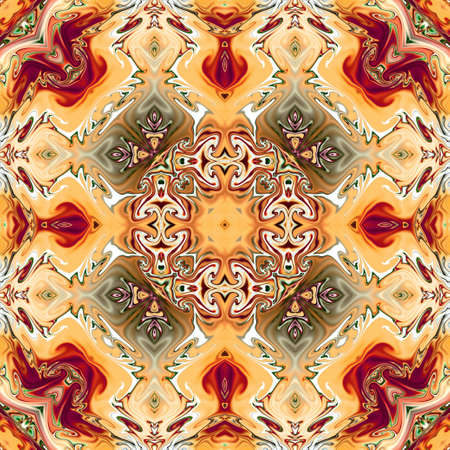 Unique mandala, Oriental round pattern, Mystical motif, Abstract exotic background. Fantastic...