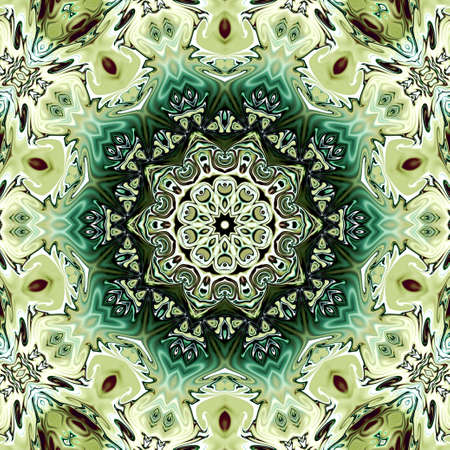 Unique mandala, Oriental round pattern, Mystical motif, Abstract exotic background. Fantastic...