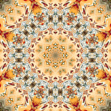 Unique mandala, Oriental round pattern, Mystical motif, Abstract exotic background. Fantastic...