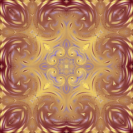 Unique mandala, Oriental round pattern, Mystical motif, Abstract exotic background. Fantastic...