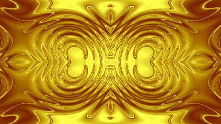 Unique mandala, Oriental round pattern, Mystical motif, Abstract exotic background. Fantastic fractal design, Colorful digital art, shining geometric texture.の写真素材