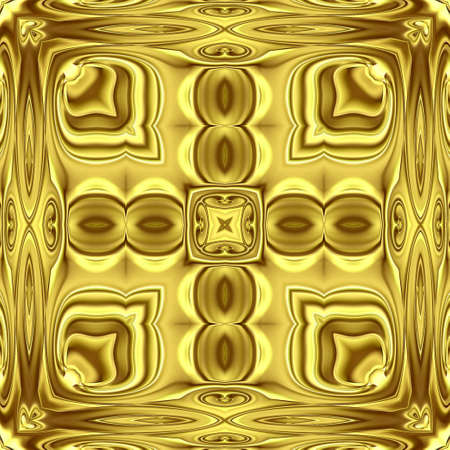 Unique mandala, Oriental round pattern, Mystical motif, Abstract exotic background. Fantastic fractal design, Colorful digital art, shining geometric texture.の写真素材