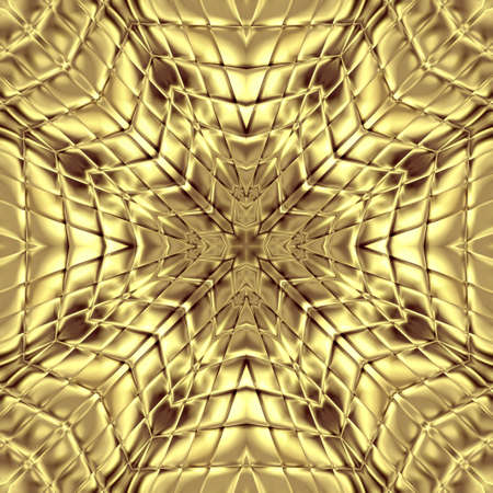 Unique mandala, Oriental round pattern, Mystical motif, Abstract exotic background. Fantastic fractal design, Colorful digital art, shining geometric texture.の写真素材