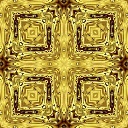 Unique mandala, Oriental round pattern, Mystical motif, Abstract exotic background. Fantastic fractal design, Colorful digital art, shining geometric texture.の写真素材