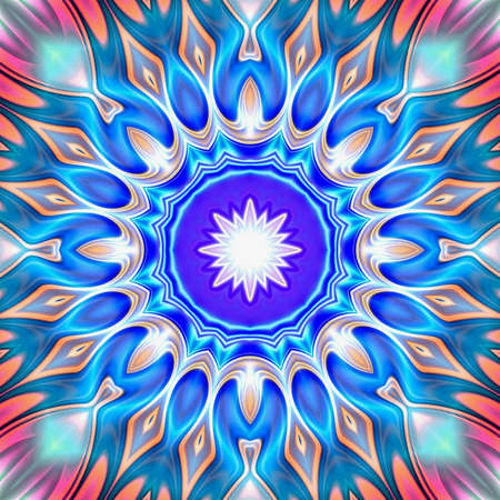 Unique mandala, Oriental round pattern, Mystical motif, Abstract exotic background. Fantastic...