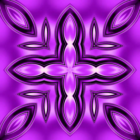 Unique mandala, Oriental round pattern, Mystical motif, Abstract exotic background. Fantastic fractal design, Colorful digital art, shining geometric texture.の写真素材