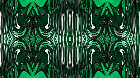 Unique mandala, Oriental round pattern, Mystical motif, Abstract exotic background. Fantastic fractal design, Colorful digital art, shining geometric texture.の写真素材