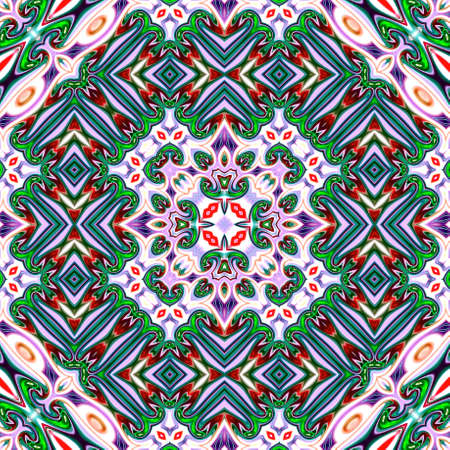 Unique mandala, Oriental pattern, Mystical motif, Abstract background. Fantastic fractal design,...