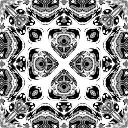 Unique mandala, Oriental pattern, Mystical motif, Abstract background. Fantastic fractal design,...