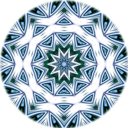 Oriental pattern, Mystical motif, Abstract background. Fantastic design, Colorful digital art,...