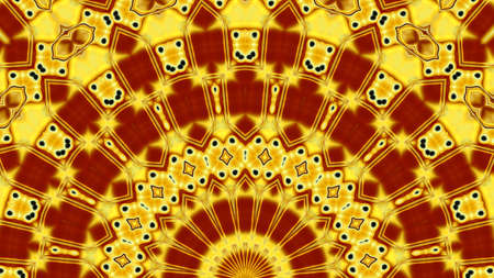 Oriental pattern, Mystical motif, Abstract background. Fantastic design, Colorful digital art, geometric texture.の写真素材