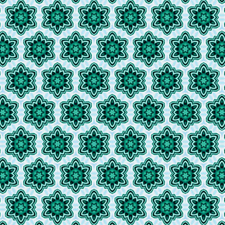 Oriental pattern, Mystical motif, Abstract background. Fantastic design, Colorful digital art, geometric texture.の写真素材