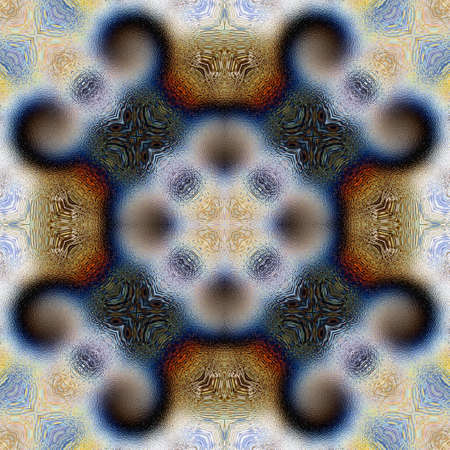 Oriental pattern, Mystical motif, Abstract background. Fantastic design, Colorful digital art,...
