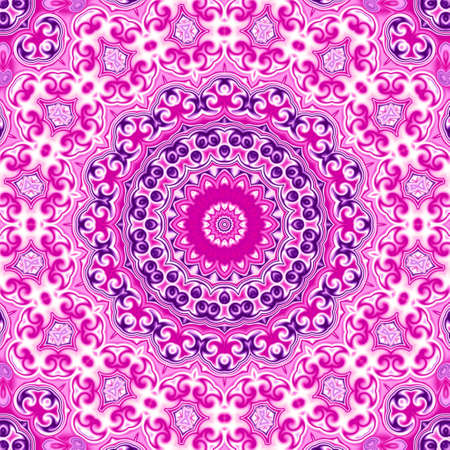 Oriental pattern, Mystical motif, Abstract background. Fantastic design, Colorful digital art,...
