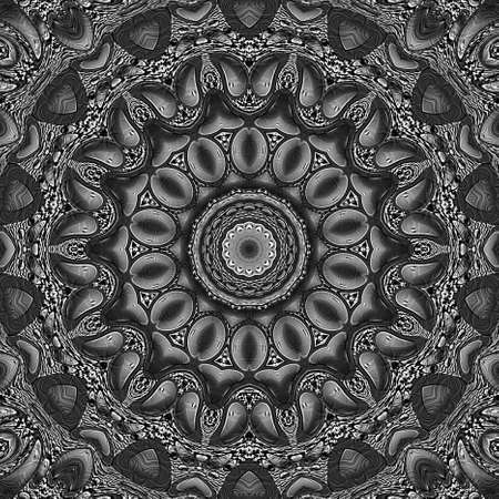 Colorful digital art, Oriental pattern, geometric texture, Mystical motif, Abstract background, Fantastic design.の写真素材