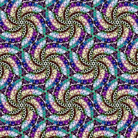 Colorful digital art, Oriental pattern, geometric texture, Mystical motif, Abstract background,...