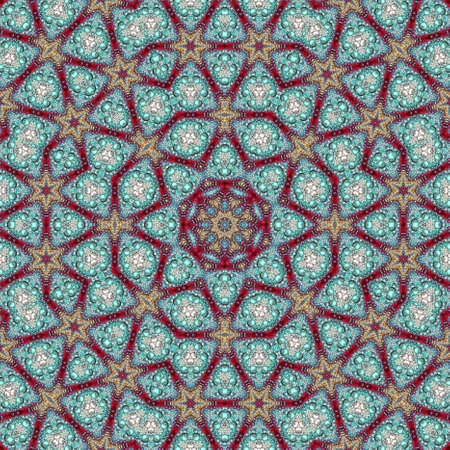 Colorful digital art, Oriental pattern, geometric texture, Mystical motif, Abstract background,...