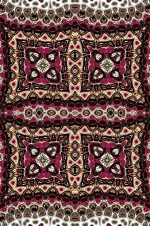 Colorful digital art, Oriental pattern, geometric texture, Mystical motif, Abstract background,...