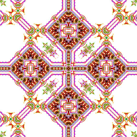 Colorful digital art, Oriental pattern, geometric texture, Abstract background,