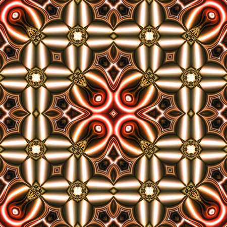Colorful digital art of an Oriental pattern as abstract background template
