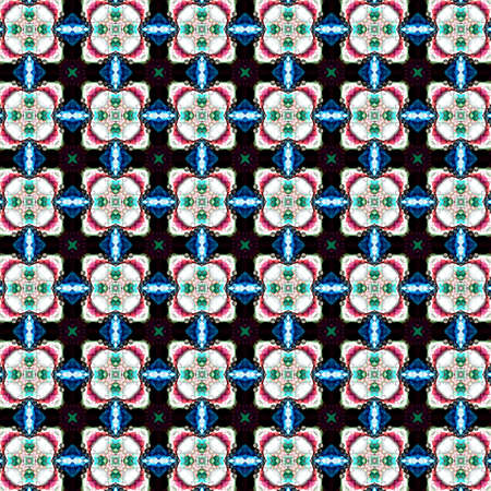 Colorful digital art, Oriental pattern, geometric texture, Abstract background