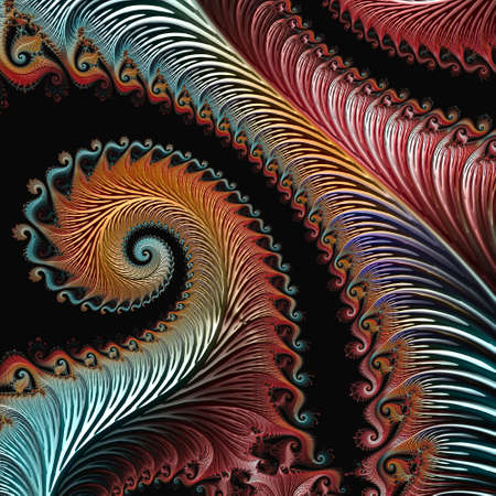 Digital artwork, fractal design, geometric texture, Abstract background